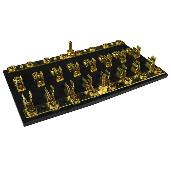 Seachoice Fuse and Terminal Block, 8 Gang, 6" L x 3-1/4" W x 7/8" H 13451 - main